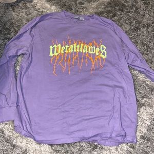 Adika long sleeve purple t-shirt